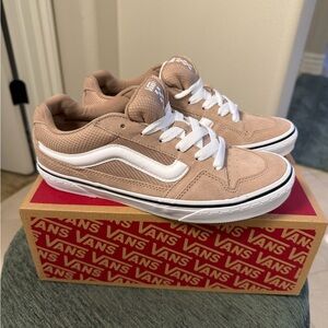 Vans Caldrone Suede Mesh Deep Taupe Sneakers Women’s Size 9 NWT w/ Box